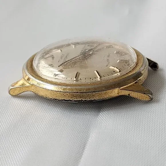 Timex Automatic Vintage Water Resistant Day Date Watch Gold‎ Tone Classic Mens
